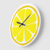 Summer Citrus Lemon Wall Clock Grote Klok (Hoek)