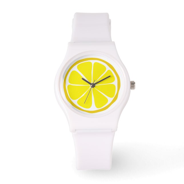 Summer Citrus Lemon Watch Horloge (Voorkant)