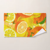 Summer Citrus Lemons & Sinaasappels Whimsical™ Bad Handdoek (Handdoek)
