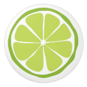 Summer Citrus Limoen Ceramic Knob Keramische Knop (Voorkant)