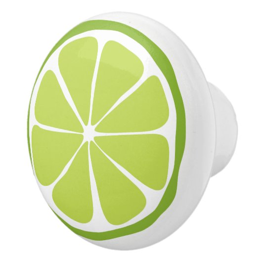 Summer Citrus Limoen Ceramic Knob Keramische Knop (Rechts)