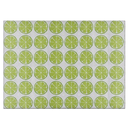 Summer Citrus Limoen Glass Cutting Board Snijplank (Voorkant)