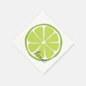 Summer Citrus Limoen Paper Napkin Servet (Hoek)