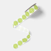 Summer Citrus Limoen Ribbon Grosgrain Lint (Achterkant)
