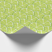 Summer Citrus Limoen Slices Wrapping Paper Cadeaupapier (Hoek)