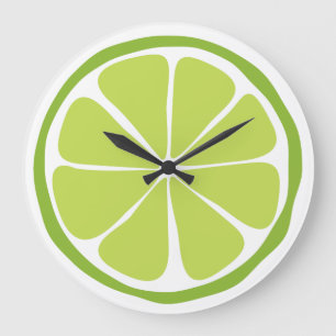 Summer Citrus Limoen Wall Clock Grote Klok