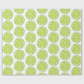 Summer Citrus Limoen Wrapping Paper Cadeaupapier (Vlak)