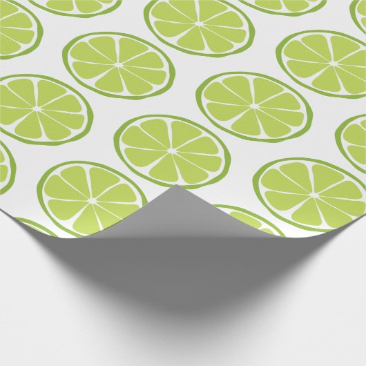 Summer Citrus Limoen Wrapping Paper Cadeaupapier (Hoek)