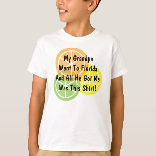 Summer Citrus - opa ging naar Florida - T-shirt (Voorkant)