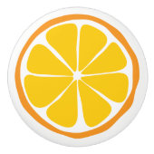 Summer Citrus Oranje Ceramic Knob Keramische Knop (Voorkant)