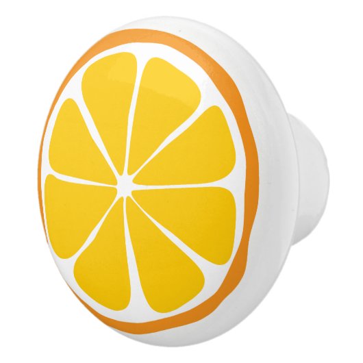 Summer Citrus Oranje Ceramic Knob Keramische Knop (Rechts)