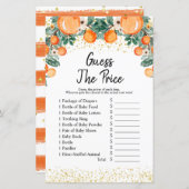 Summer Citrus Oranje gissing prijsspel (Voorkant / Achterkant)