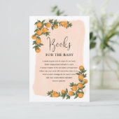 Summer Citrus Oranje Greenery Books for Baby Informatiekaartje (Staand voorkant)
