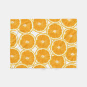 Summer Citrus Oranje Slices Fleece Deken (Voorkant (Horizontaal))