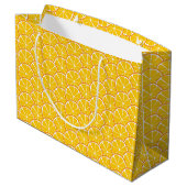 Summer Citrus Oranje Slices Gift Bag - GROTE Groot Cadeauzakje (Achterkant Gekanteld)