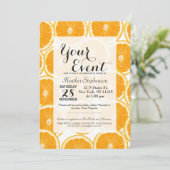 Summer Citrus Oranje Slices Kaart (Staand voorkant)