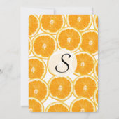 Summer Citrus Oranje Slices Kaart (Achterkant)
