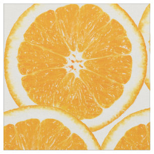 Summer Citrus Oranje Slices Stof