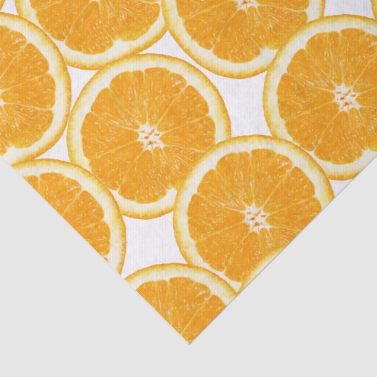 Summer Citrus Oranje Slices Tissuepapier (Detail)