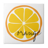 Summer Citrus Oranje Tile Tegeltje (Voorkant)