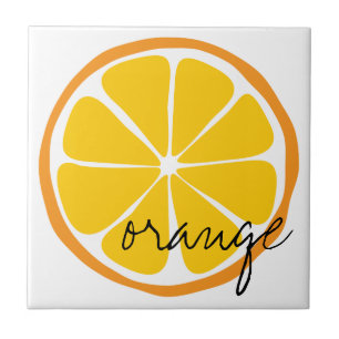 Summer Citrus Oranje Tile Tegeltje