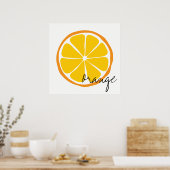 Summer Citrus Oranje Wall Art Poster (Keuken)