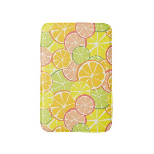 Summer Citrus Slice Badmat (Voorkant Verticaal)