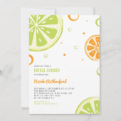 Summer Citrus Slices Bridal Shower Kaart (Voorkant)