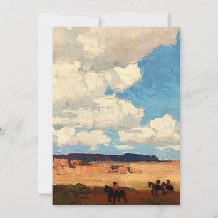 "Summer Cloud" Westerne kunst van Edgar Payne Bedankkaart
