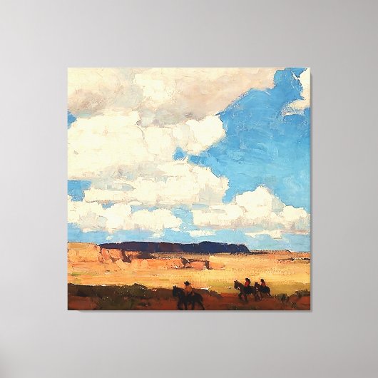 “Summer Cloud” Westerse kunst van Edgar Payne Canvas Afdruk (Voorkant)