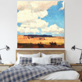“Summer Cloud” Westerse kunst van Edgar Payne Canvas Afdruk (Insitu (Slaapkamer))