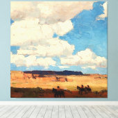 “Summer Cloud” Westerse kunst van Edgar Payne Canvas Afdruk (Insitu (Houten vloer))