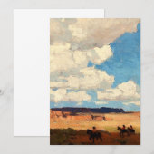 “Summer Cloud” Westerse kunst van Edgar Payne Kaart (Voorkant / Achterkant)