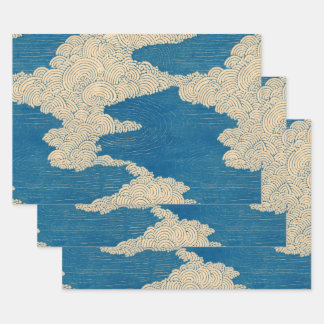 Summer, Clouds and Ripples Inpakpapier Vel