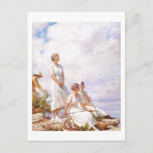 Summer Clouds Charles Courtney Curran Briefkaart (Voorkant)