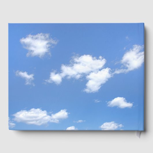 Summer Clouds In Sky for Memorial Service Gastenboek (Achterkant)