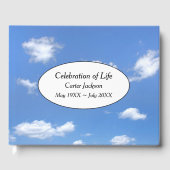 Summer Clouds In Sky for Memorial Service  Gastenboek (Voorkant)