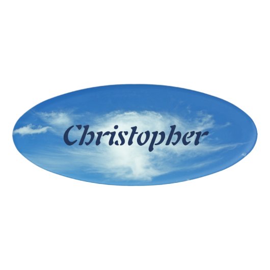 Summer Clouds Naambadge (Voorkant)
