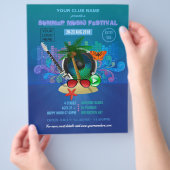 Summer Club Beach Party voegt foto's toe en nodigt Flyer (Hand)