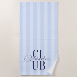 'Summer Club' Blauwe Strandliefhebbers Oceaan Zome Strandlaken