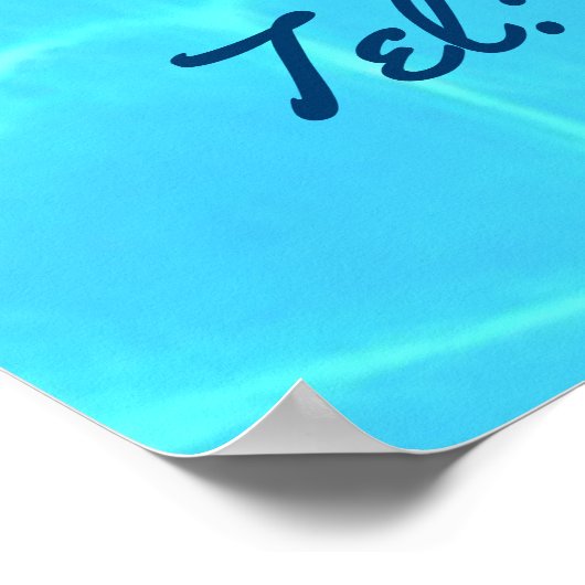 Summer Club/Corporate Beach Party-advertentie Poster (Hoek)