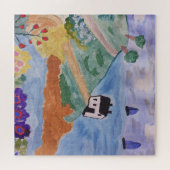 Summer Coast & Flower Jigzaag Puzzle Legpuzzel (Horizontaal)