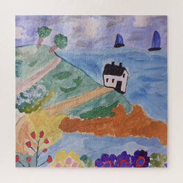 Summer Coast & Flower Jigzaag Puzzle Legpuzzel