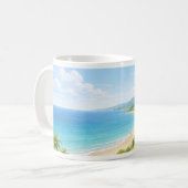 Summer Coastal Landscape Mug Koffiemok (Voorkant links)