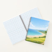 Summer Coastal Landscape Spiral Notebook Notitieboek (Binnen)