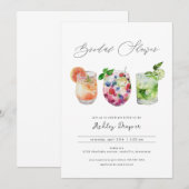 Summer Cocktail Bridal Shower Kaart (Voorkant / Achterkant)