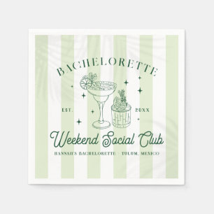 Summer Cocktail Club Meisjes uitstapje Servet