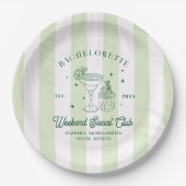 Summer Cocktail Club | vrijgezellen Papieren Bordje (Voorkant)