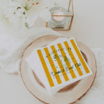 Summer Cocktail Club | vrijgezellen Servet<br><div class="desc">Bright yellows, greens en sinaasappels zijn de naam van dit preppy-achtige zomerspel. Laat ons denken aan felgestreepte strandlakens die op een wit zandstrand liggen. Met heldere zomerstrepen, elegante palmbladschaduwen en strakke moderne lettertypen. Voeg uw aangepaste formulering toe aan dit ontwerp door gebruik te maken van de "Edit this design sjabloon"-vakken...</div>