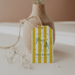 Summer Cocktail Club | Vrijgezellenfeest Cadeaulabel<br><div class="desc">Voeg een speciale dank u aan uw gunsten met onze gepersonaliseerde preppy cadeau labels. Bright yellows, greens en sinaasappels zijn de naam van dit preppy-achtige zomerspel. Laat ons denken aan felgestreepte strandlakens die op een wit zandstrand liggen. Met heldere zomerstrepen, elegante palmbladschaduwen en strakke moderne lettertypen. Voeg uw aangepaste formulering...</div>